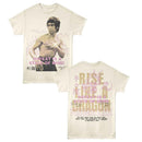 Bruce Lee-Bruce Lee Rise Like A Dragon F B-Natural Adult S/S T-Shirt ***F&B***-S - Natural