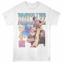 Bruce Lee Cool Car Lean White Adult T-Shirt