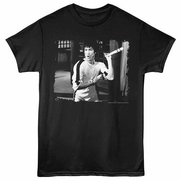Bruce Lee Nunchuks Black Adult T-Shirt
