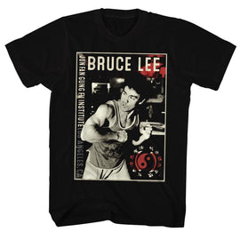 Bruce Lee-Bruce-Black Adult S/S T-Shirt - Black