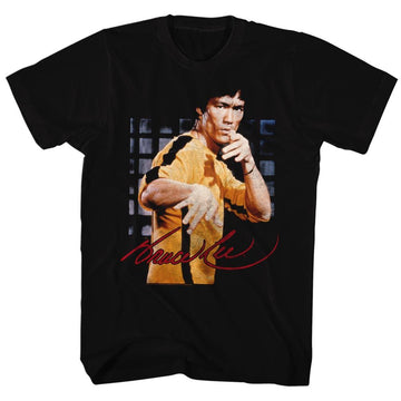 Bruce Lee-Brucelee-Black Adult S/S T-Shirt - Black