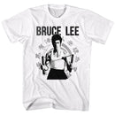 Bruce Lee-Chucks-White Adult S/S T-Shirt - White