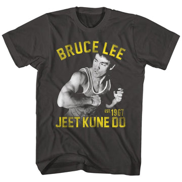 Bruce Lee-Action Bruce-Smoke Adult S/S T-Shirt - Smoke