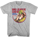 Big League Chew-Big League Chew Pitcher Circle-Gray Heather Adult S/S T-Shirt - Gray Heather