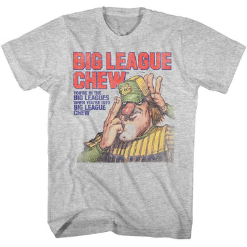 Big League Chew-Big League Chew Washed Slogan-Gray Heather Adult S/S T-Shirt - Gray Heather