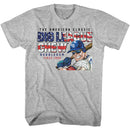 Big League Chew-Big League Chew America Text-Gray Heather Adult S/S T-Shirt - Gray Heather