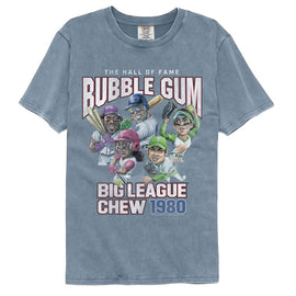 Big League Chew-Big League Chew Hall Of Fame-Blue Jean Adult S/S Comfort Color T-Shirt - Blue Jean