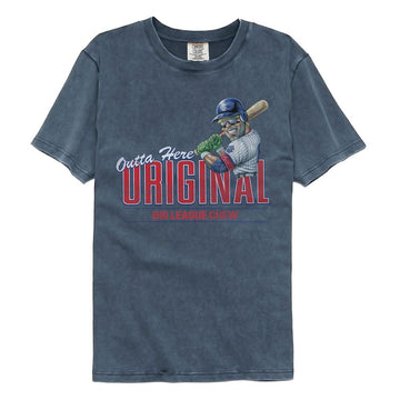 Big League Chew-Big League Chew Outta Here Original-Denim Adult S/S Comfort Color T-Shirt - Denim