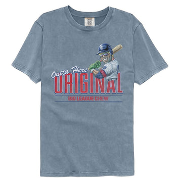 Big League Chew-Big League Chew Outta Here Original-Blue Jean Adult S/S Comfort Color T-Shirt - Blue Jean