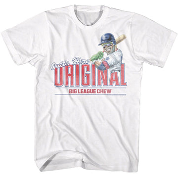 Big League Chew-Big League Chew Outta Here Original-White Adult S/S T-Shirt - White