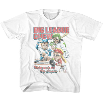 Big League Chew-Big League Chew 3 Players Outta Here Orig-White Youth S/S T-Shirt (7-8) - White