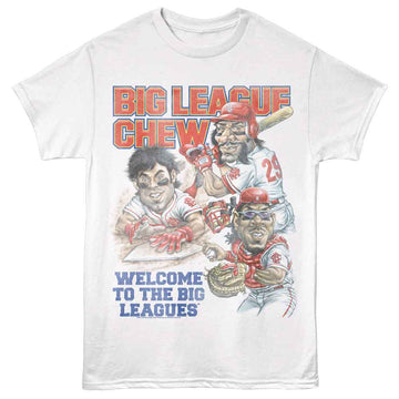 Big League Chew-Big League Chew Welcome To The-White Adult S/S T-Shirt - White
