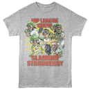 Big League Chew-Big League Chew Slammin Strawberry Group-Gray Heather Adult S/S T-Shirt - Gray Heather