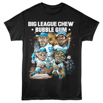 Big League Chew-Big League Chew Dirt-Black Adult S/S T-Shirt - Black