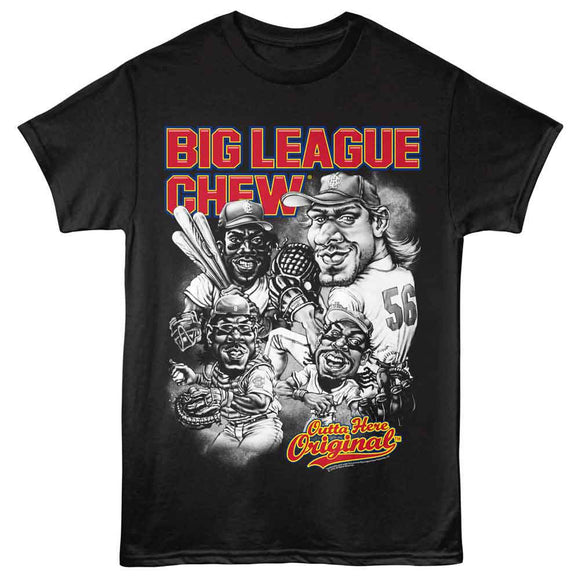 Big League Chew-Big League Chew Outta Here Original-Black Adult S/S T-Shirt - Black