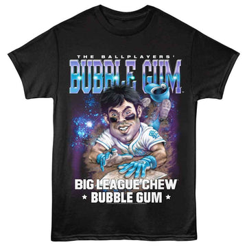 Big League Chew-Big League Chew Slide To Base-Black Adult S/S T-Shirt - Black