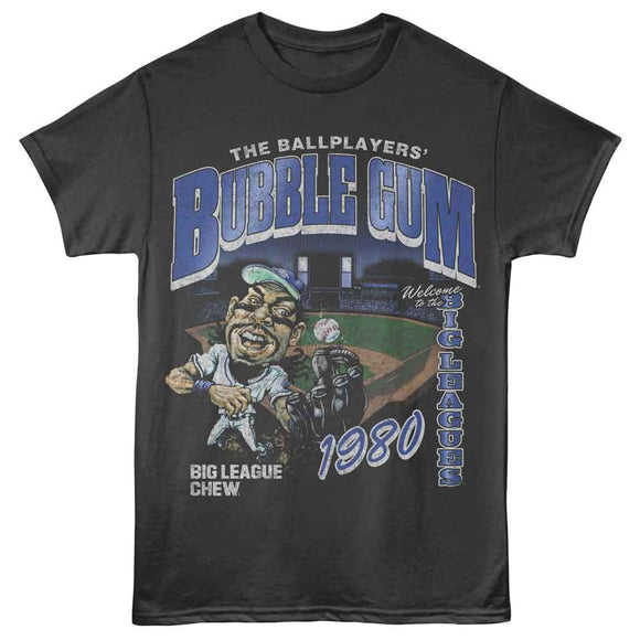 Big League Chew-Big League Chew Baseball Field-Smoke Adult S/S T-Shirt - Smoke