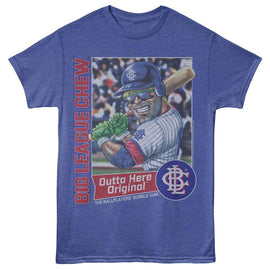 Big League Chew-Big League Chew Outta Here Slugger-Royal Heather Adult S/S T-Shirt - Royal Heather