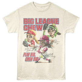 Big League Chew-Big League Chew Softball Players-Natural Adult S/S T-Shirt - Natural