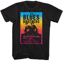 The Blues Brothers-Poster-Black Adult S/S T-Shirt - Black