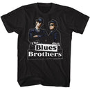 The Blues Brothers-New Blue-Black Adult S/S T-Shirt - Black