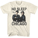 The Blues Brothers-No Sleep-Natural Adult S/S T-Shirt - Natural