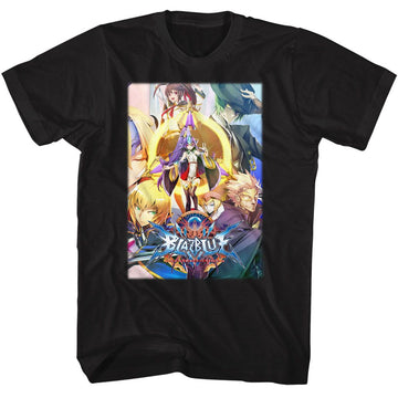 Blazblue-Blazblue Central Fiction Right-Black Adult S/S T-Shirt - Black