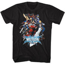 Blazblue-Blazblue Calamity Trigger-Black Adult S/S T-Shirt - Black