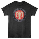 British Motor Heritage-Bmh Austin Haley Sprite Crest-Black Heather Adult S/S T-Shirt - Black Heather