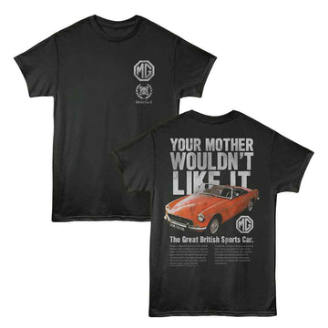 British Motor Heritage-Bmh Your Mother Mg-Smoke Adult S/S T-Shirt ***F&B*** - Smoke