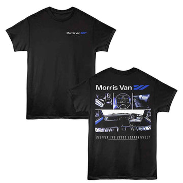 British Motor Heritage-Bmh Morris Van-Black Adult S/S T-Shirt ***F&B***-S - Black