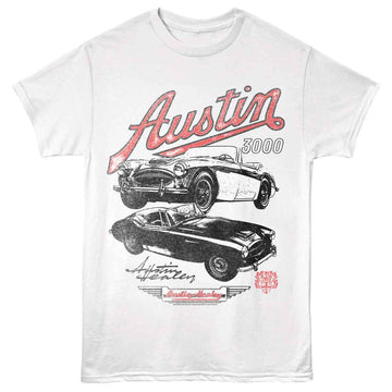 British Motor Heritage-British Motor Heritage Austin 3000-White Adult S/S T-Shirt - White