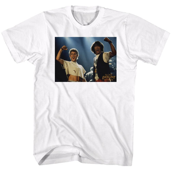 Bill And Ted-Bnt-White Adult S/S T-Shirt - White