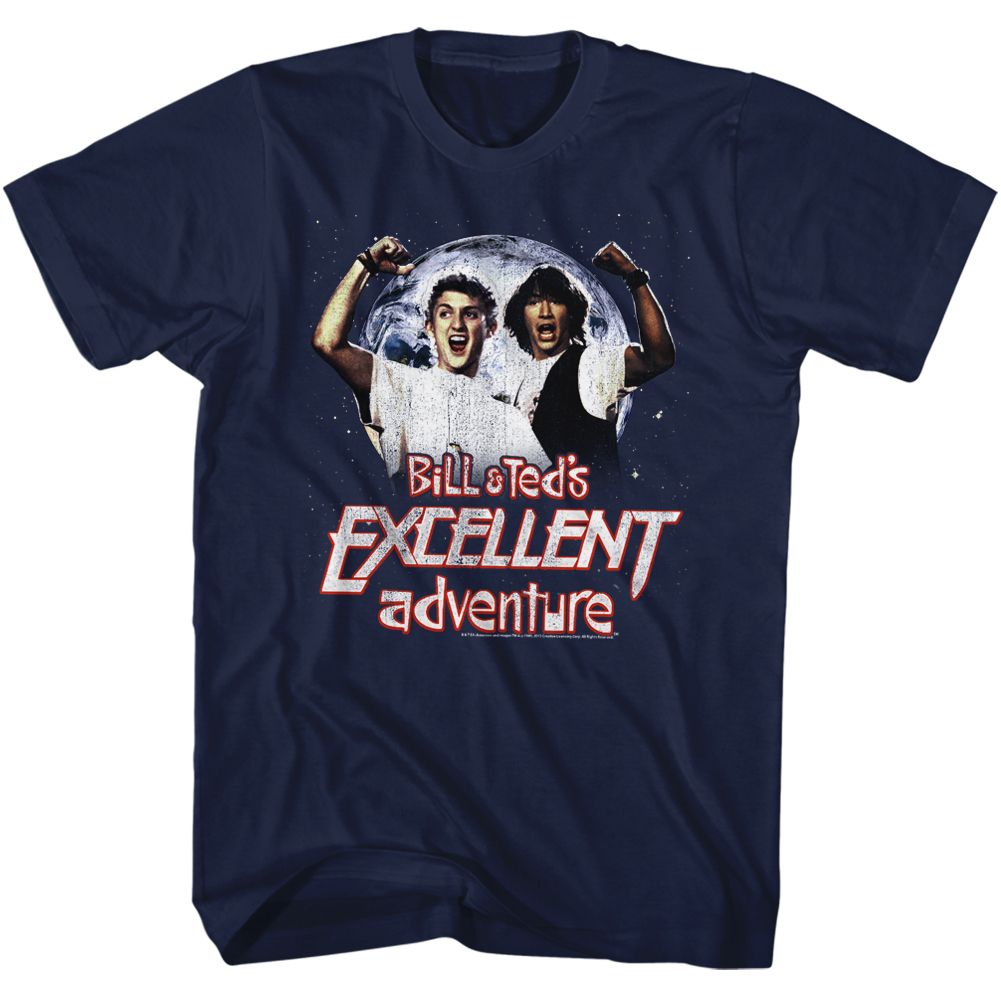 Image of Bill and Ted Excellent Adult T-Shirts Navy
