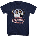 Bill And Ted-Excellent-Navy Adult S/S T-Shirt - Navy