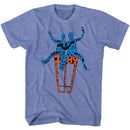 Bill And Ted-Words On A Shirt-Light Blue Heather Adult S/S T-Shirt - Light Blue Heather
