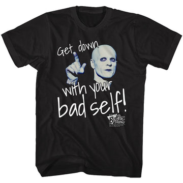 Bill And Ted-Get Down-Black Adult S/S T-Shirt - Black