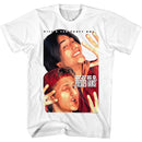 Bill And Ted-Pressed Hams-White Adult S/S T-Shirt - White