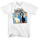 Bill And Ted-Comic-White Adult S/S T-Shirt - White
