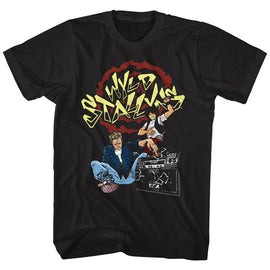 Bill And Ted-El Stallyns-Black Adult S/S T-Shirt - Black