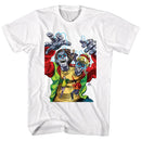 Bill And Ted-Robot Dudes-White Adult S/S T-Shirt - White