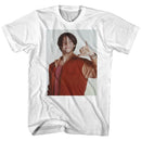 Bill And Ted-Hang Ten-White Adult S/S T-Shirt - White