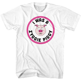 Bill And Ted-Zyggie Piggy-White Adult S/S T-Shirt - White