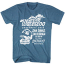 Bill And Ted-Waterloo-Indigo Heather Adult S/S T-Shirt - Indigo Heather