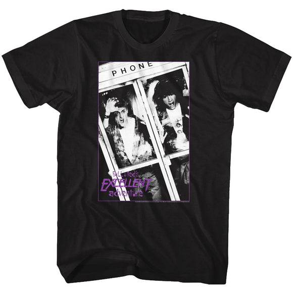 Bill And Ted-Bnnt-Black Adult S/S T-Shirt - Black
