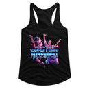Bill And Ted-Always Excellent-Black Ladies Slimfit Racerback-S - Black