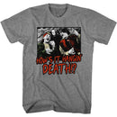 Bill And Ted-Hows It Hangin-Graphite Heather Adult S/S T-Shirt - Graphite Heather