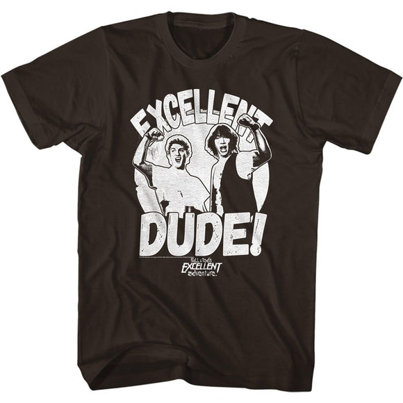 Bill And Ted-Whitedudes-Dark Chocolate Adult S/S T-Shirt - Dark Chocolate