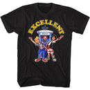 Bill And Ted-Cartooncellent-Black Adult S/S T-Shirt - Black