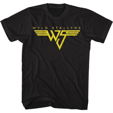 Bill And Ted-Van Wyld Stallyns-Black Adult S/S T-Shirt - Black